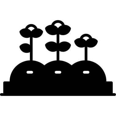 Bahçe simgesi, vektör çizimi