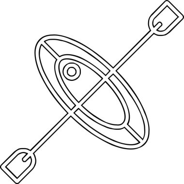 Beyaz ve siyah ve beyaz ikonun vektör illüstrasyonu