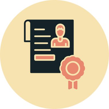 Belge ve dizin simgesi olan bir adamın vektör illüstrasyonu