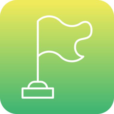 bayrak simgesi, vektör illüstrasyonu