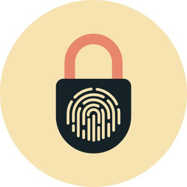 Bir kilidin vektör çizimi