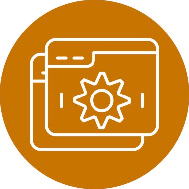 seo modern simgesinin vektör illüstrasyonu