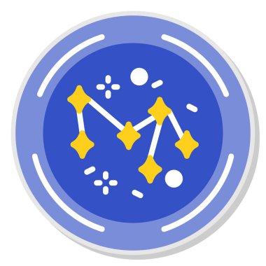 Yıldızlar. Web simgesi basit illüstrasyon