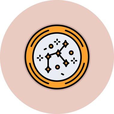 Bir saat simgesinin vektör illüstrasyonu