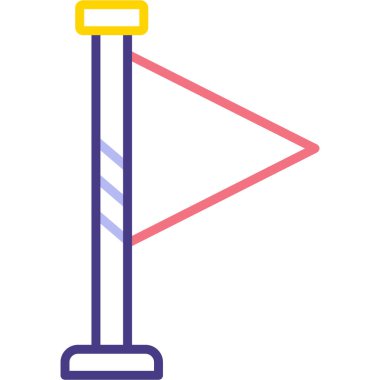 bayrak ikonu vektör illüstrasyonu