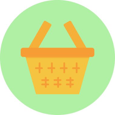 El arabası. Web simgesi basit illüstrasyon