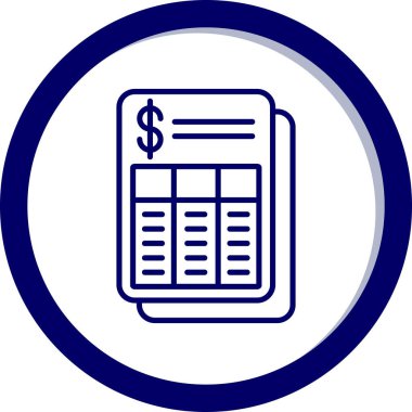 Dolar simgesi vektör illüstrasyonu