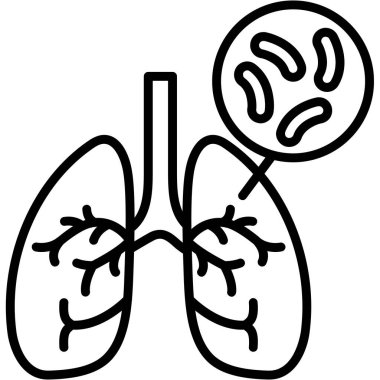 akciğer organı tıbbi simgesi