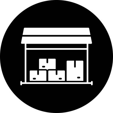 Dükkan. Web simgesi basit illüstrasyon