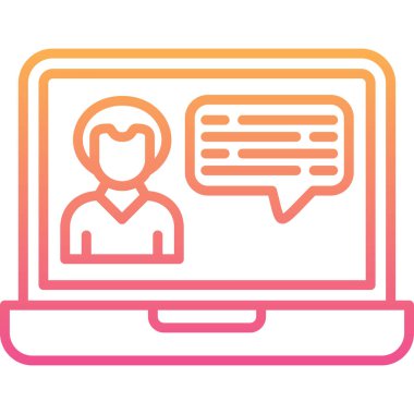 İnternet sohbeti. Web simgesi