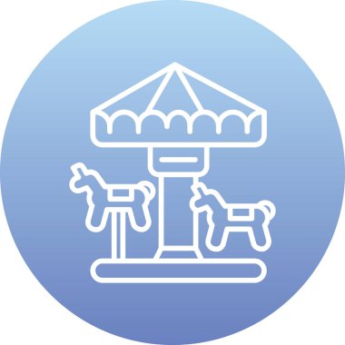 Bir at simgesinin vektör illüstrasyonu