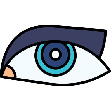 Göz simgesi. Basit resimleme