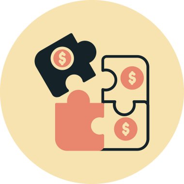 Strateji web simgesi, vektör illüstrasyonu