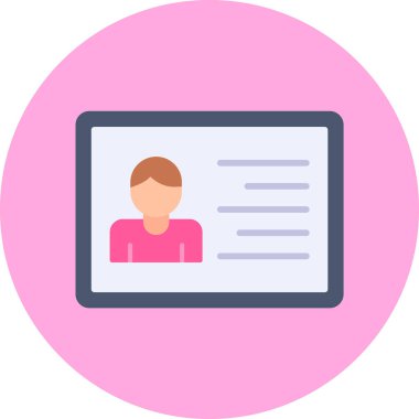 avatar kadın kişisi simgesi - taslak biçimi