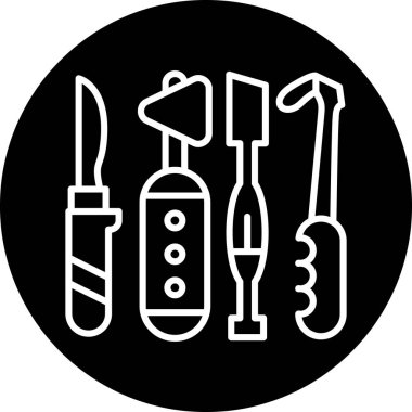 Yapım, onarım ve inşaat, inşaat, tornavida, tornavida ve tornavida için vektör simgesi