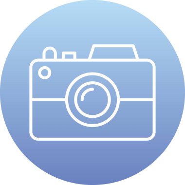 kamera simgesi vektör illüstrasyonu