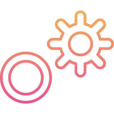 Teçhizat Web simgesi basit illüstrasyon