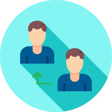 İnsan simgesinin vektör illüstrasyonu