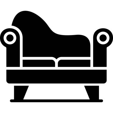 Koltuk. Web simgesi basit illüstrasyon