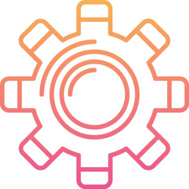 dişli simgesi, modern tasarım resimleme tasarımı