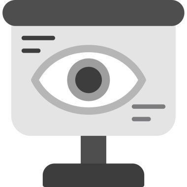 Göz simgesi, vektör illüstrasyonu.