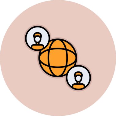 küresel ağ. Basit tasarım