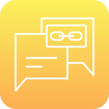 Bağlantı ağ simgesi basit vektör illüstrasyonu