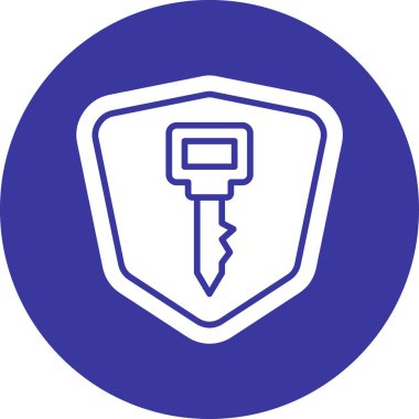 Anahtar. Web simgesi basit illüstrasyon