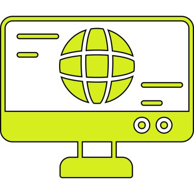 bilgisayar simgesi vektör illüstrasyonu