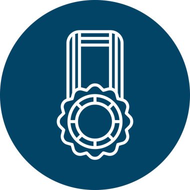 güzel ve mavi vektör çizgisi simgesi