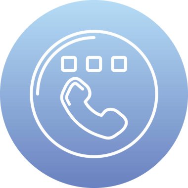 Çağrı. Web simgesi basit illüstrasyon