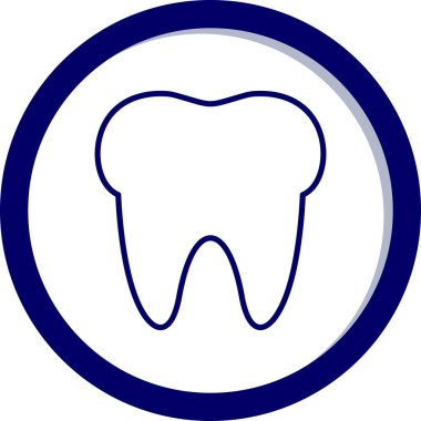 diş simgesi vektör illüstrasyonu