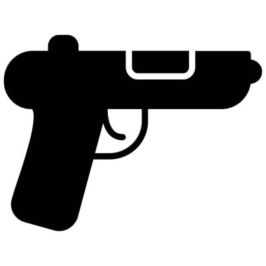 silah simgesi vektör illüstrasyonu