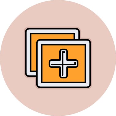 Dosya modern simgesinin vektör illüstrasyonu