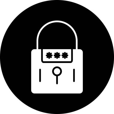 kilit simgesi, vektör illüstrasyonu