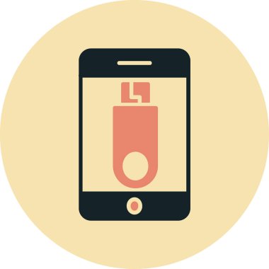 Smartphone Simgesi, vektör illüstrasyonu