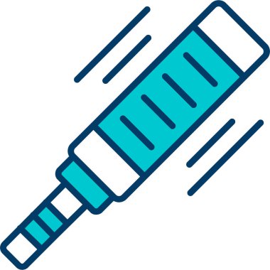 Şırınga web simgesi, basit illüstrasyon