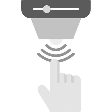 Beyaz üzerine kablosuz hoparlör vektör çizimi.