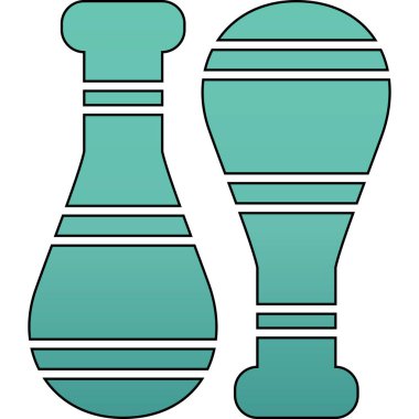 Bowling lobutları. Web simgesi basit illüstrasyon