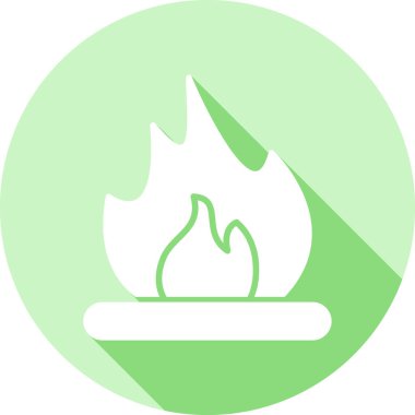 ateş vektörü simgesi modern basit illüstrasyon