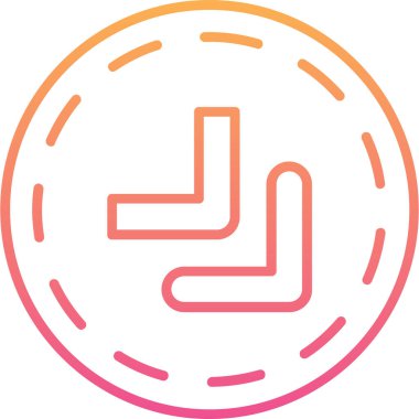 Bir b eksikliği simgesinin vektör çizimi