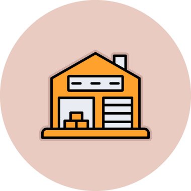 Ev ikonu. vektör illüstrasyonu