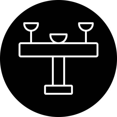 Restoran simgesi vektör illüstrasyonu