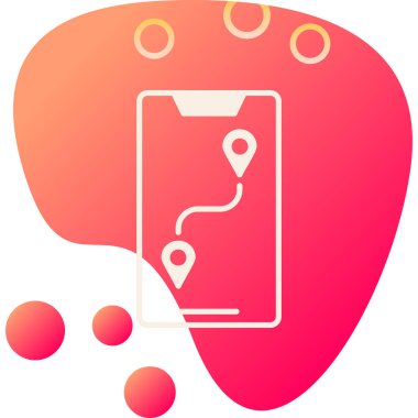 harita pin simgesi, vektör illüstrasyonu