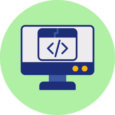 Bilgisayar simgesi. düz simge