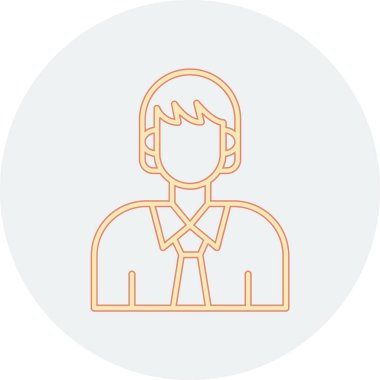 ok ikonu vektör illüstrasyonlu avatar adam