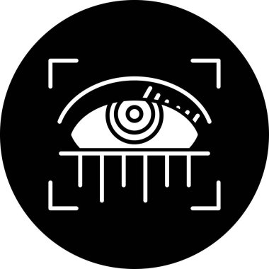 Göz simgesi vektör illüstrasyonu