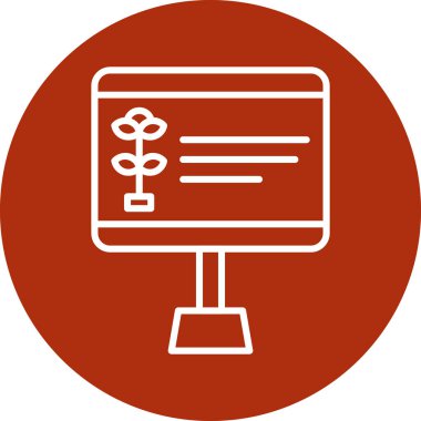 Modern simgenin vektör illüstrasyonu