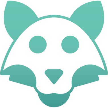 Anahat biçiminde hayvan hayvan kedi simgesi