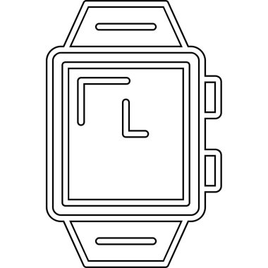 smartwatch izole edilmiş simge vektör illüstrasyon tasarımı ile akıllı twatch